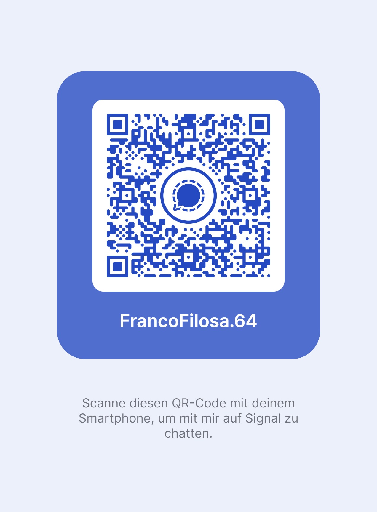 Signal-QR-Code von Franco Filosa, FrancoFilosa.64